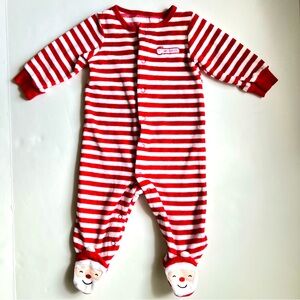 Carter’s Longsleeved Striped Christmas Bodysuit 6 Months